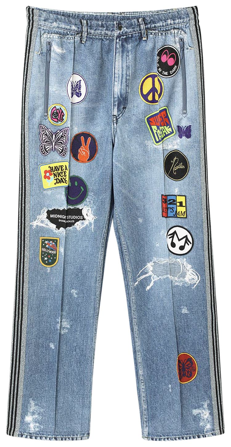 Needles x Midnight Studios Track Pant Blue