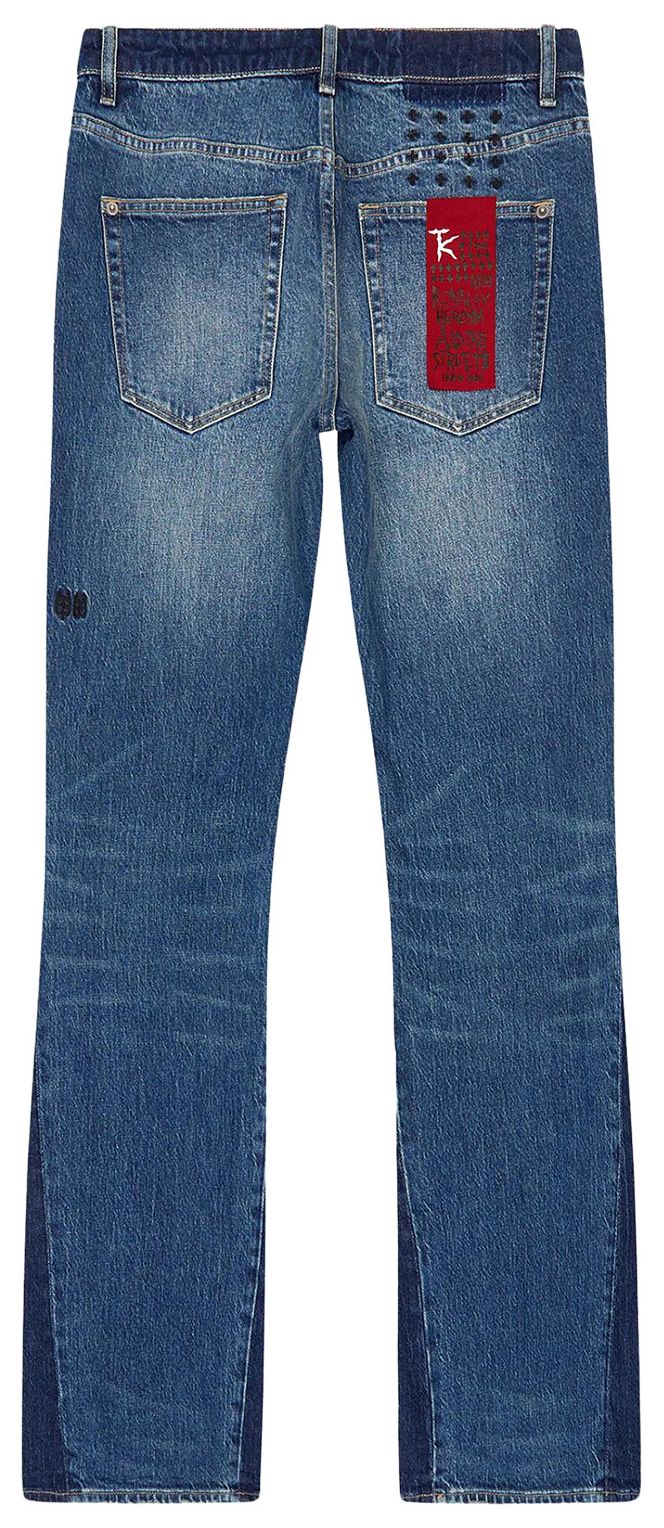 Ksubi x Trippie Redd Bronko Trip Spliced Jeans Blue