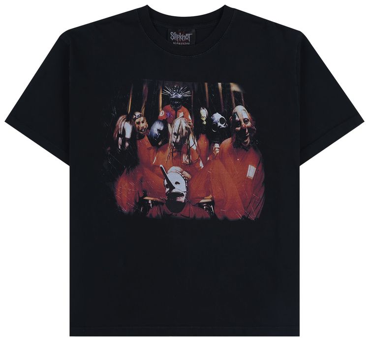 Pleasures x Slipknot Self Titled Heavyweight Shirt Black