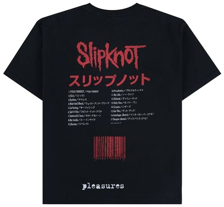 Pleasures x Slipknot Self Titled Heavyweight Shirt Black