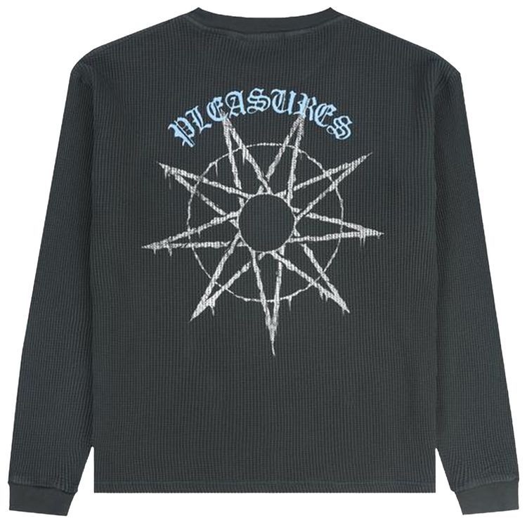 Pleasures x Slipknot Spit Thermal Long Sleeve Faded Black