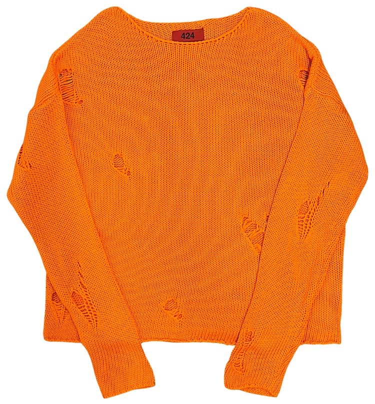 424 Crewneck Sweatshirt Orange