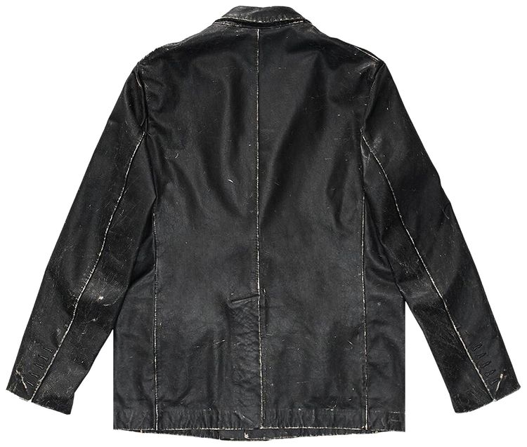 424 Lightweight Leather Jacket Black