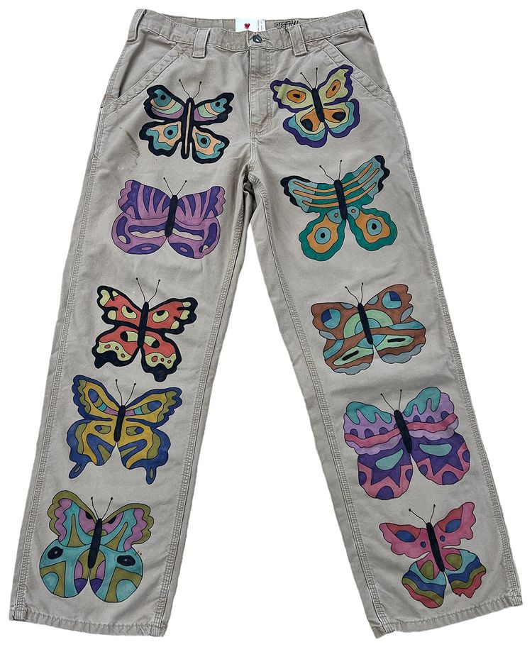 Emotionally Unavailable Butterfly Jeans Multicolor