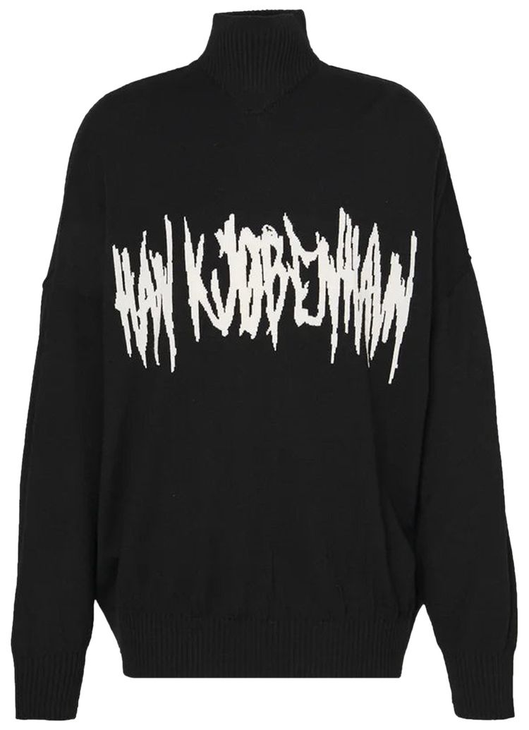 Han Kjbenhavn Oversized Intarsia Knit Sweater Black