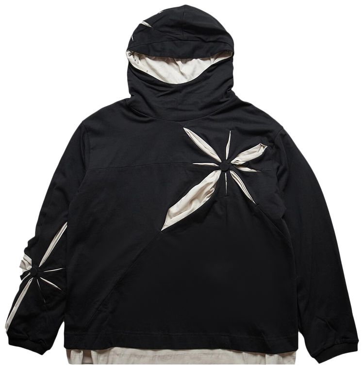 KUSIKOHC Origami Long Hoodie Black