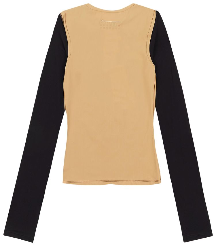 MM6 Maison Margiela Long Sleeve Top Black