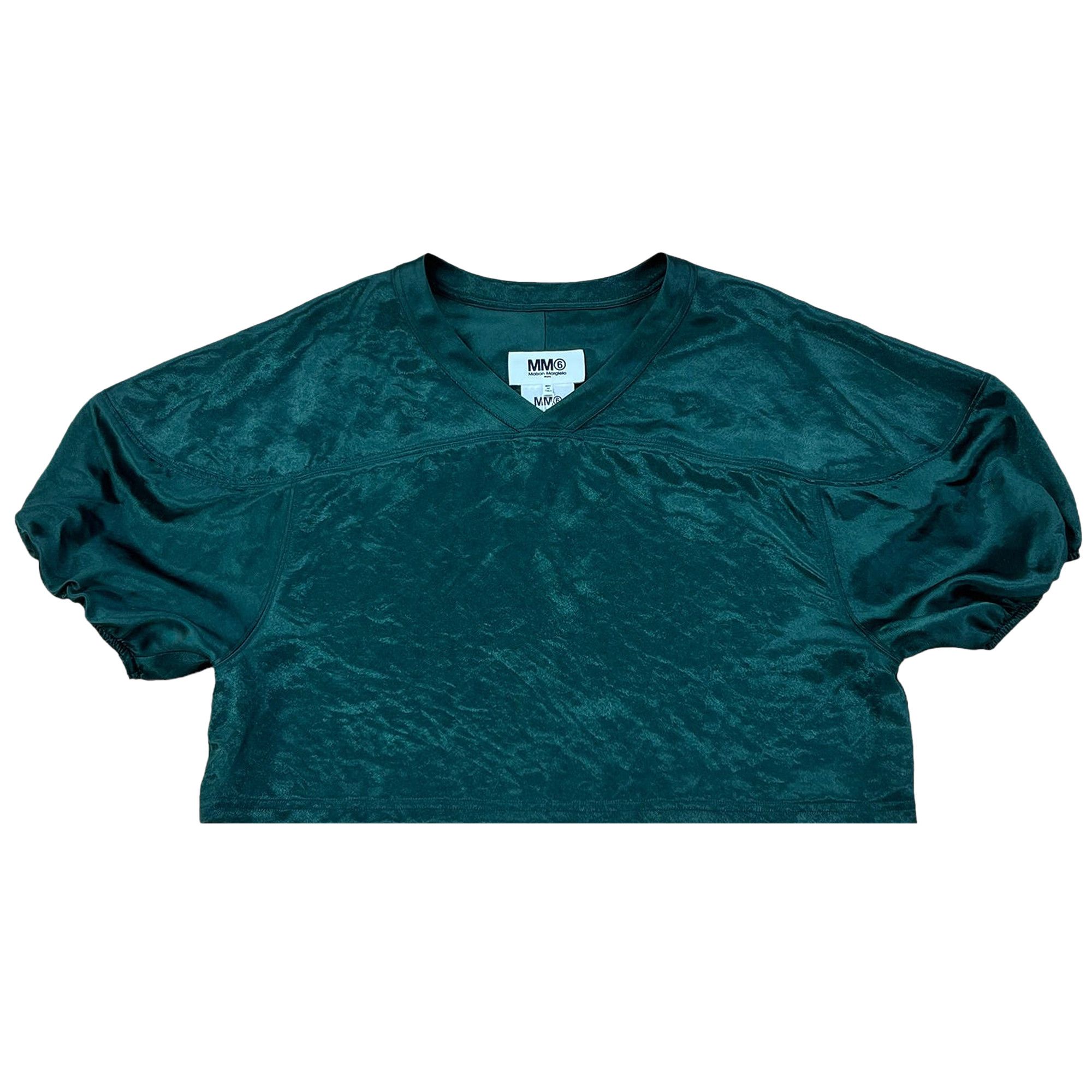 Buy MM6 Maison Margiela Short-Sleeve Top 'Green' - S52NF0002