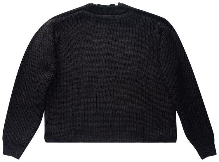 Ottolinger Open Knit Collar Sweater Black