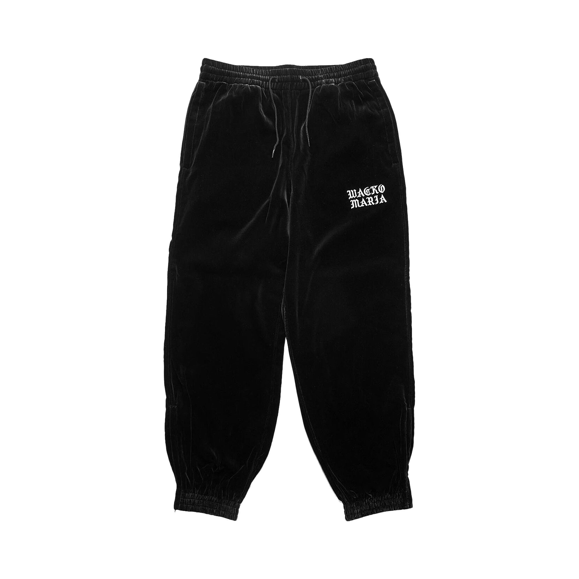 Buy Wacko Maria Velvet Track Pants 'Black' - 24FW EWMO TP01 BLAC