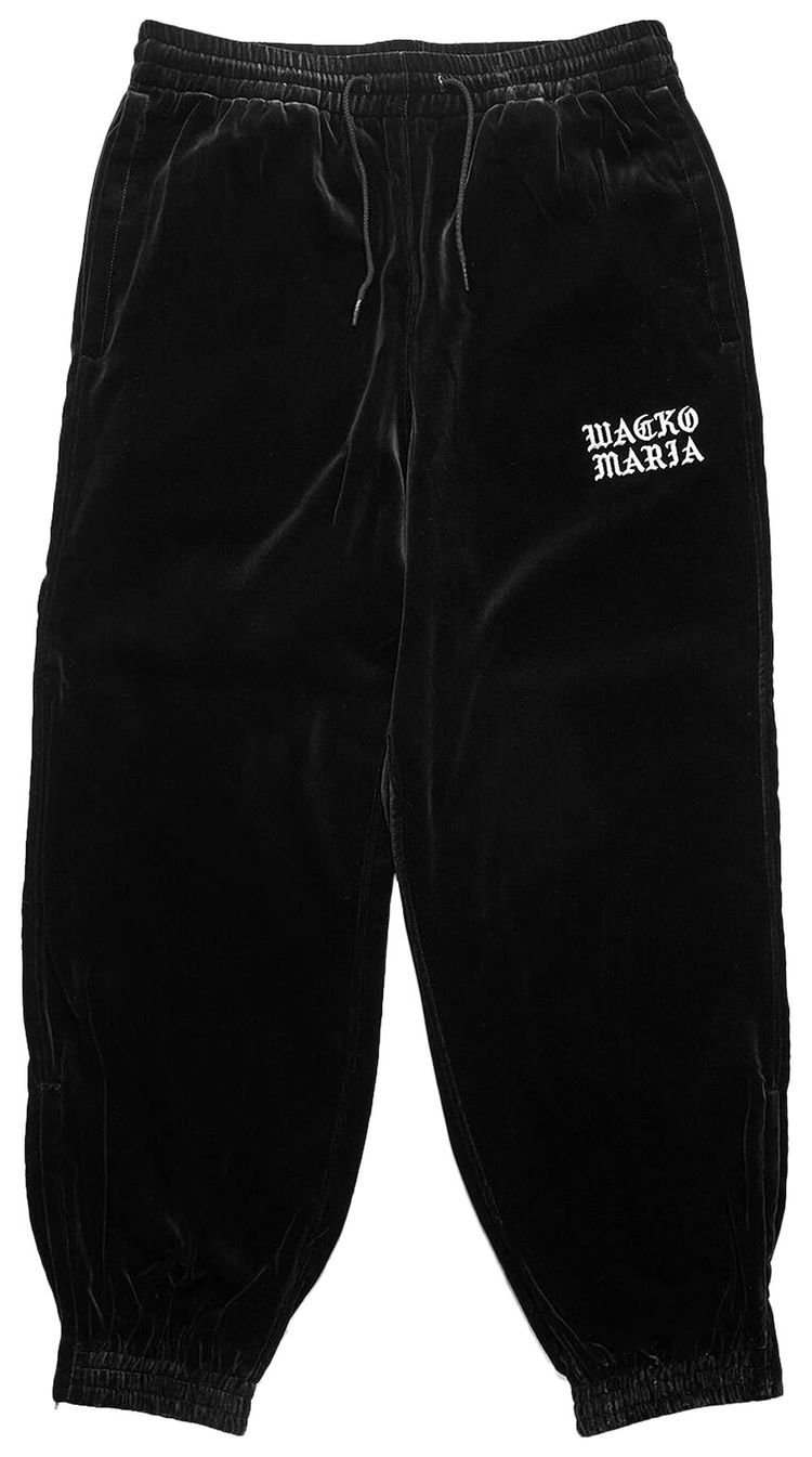 Wacko Maria Velvet Track Pants Black