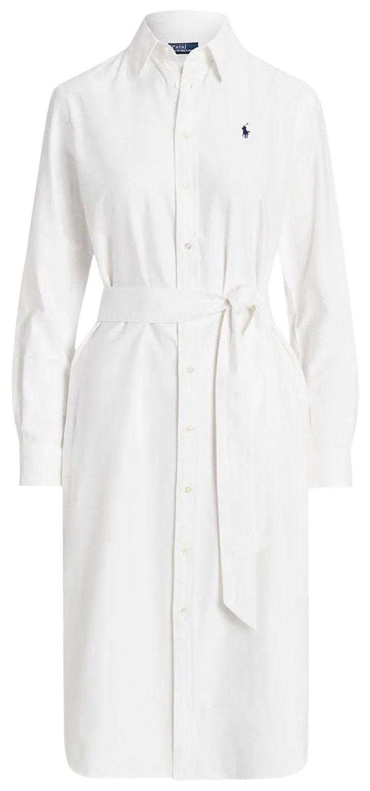 Polo Ralph Lauren Long Sleeve Day Shirt Dress White