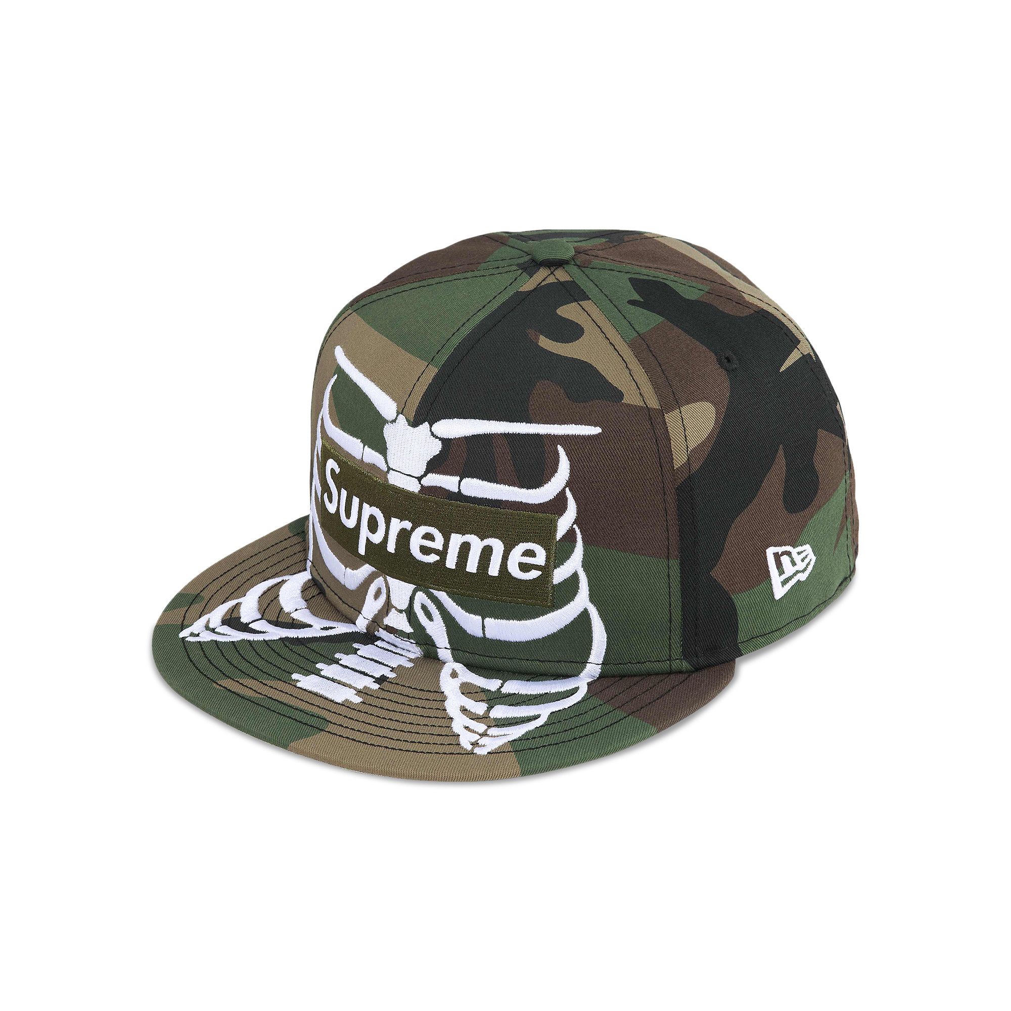 ハット Supreme Military Bone Buy Supreme Bones Box Logo New Era 'Woodland Camo' - SS25H11
