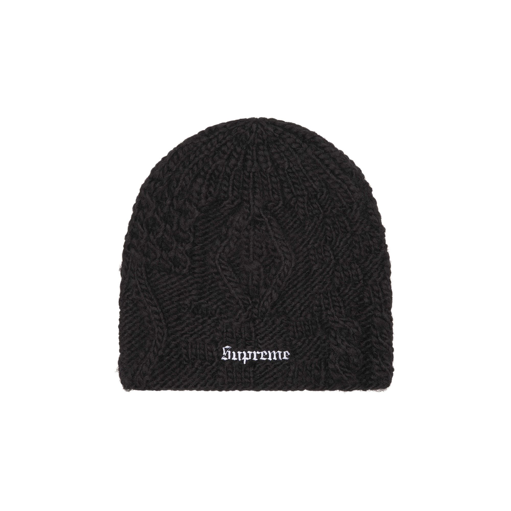 洋服通販 - 新作アイテムを Block Supreme Buy Knit GOAT | BLACK SS25BN15 - 'Black' Beanie 帽子