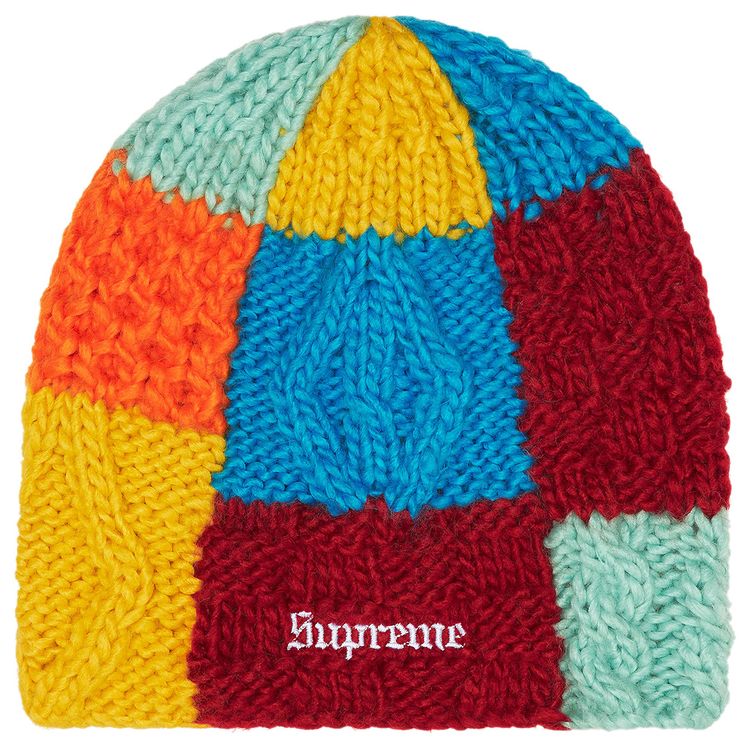 Supreme Block Knit Beanie Multicolor
