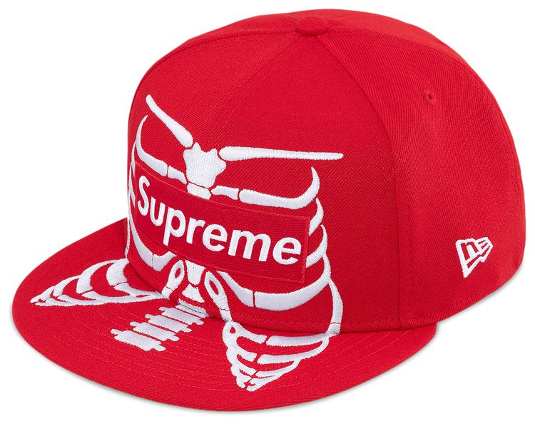 Supreme Bones Box Logo New Era Red