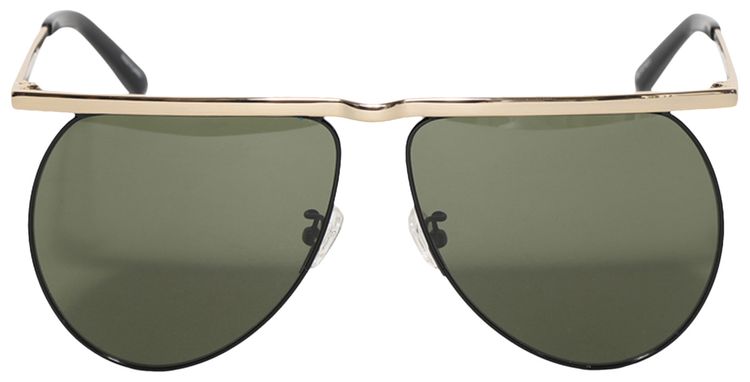 The Attico Mina Sunglasses Yellow GoldBlackGreen