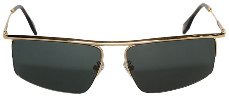 Fendi Rectangular Sunglasses Shiny Endura GoldGreen