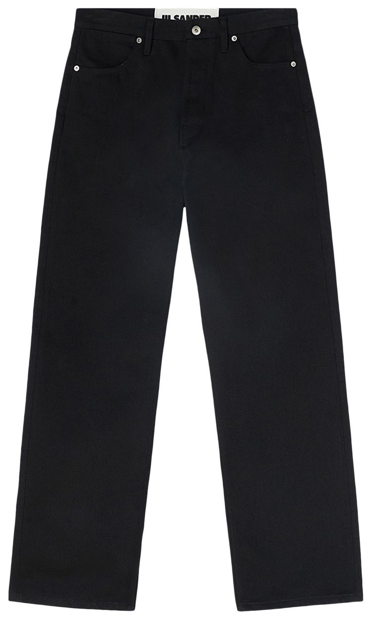 Jil Sander Loose Denim Jeans Black