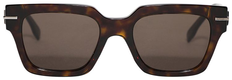 Fendi Square Sunglasses Dark Havana Brown