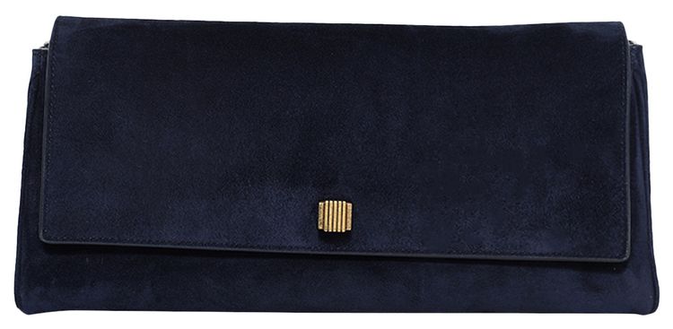 Khaite Audrey Clutch Midnight Navy