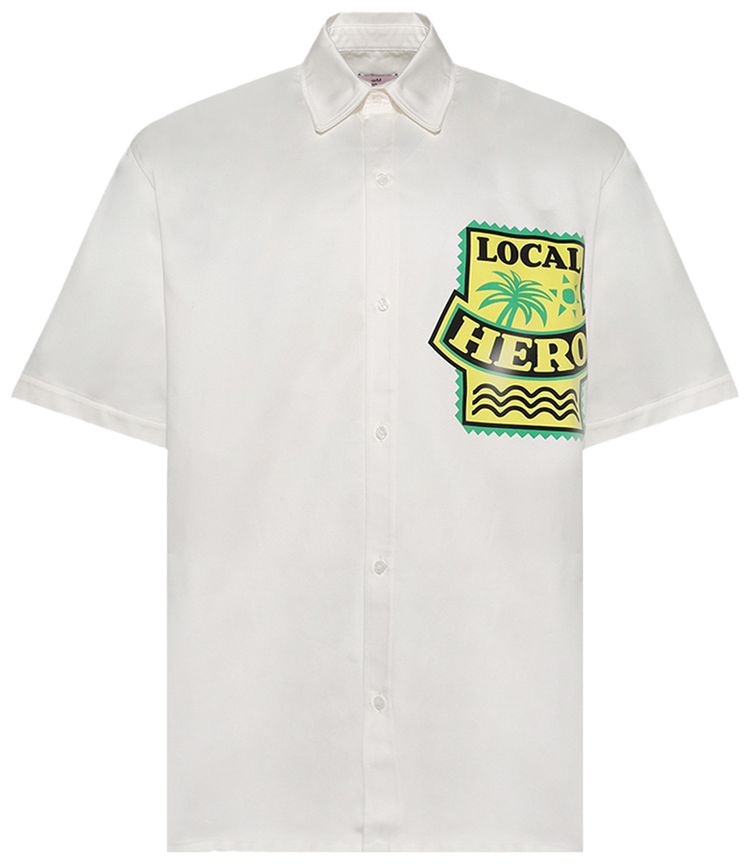 Martine Rose Short Sleeve Overshirt White Off