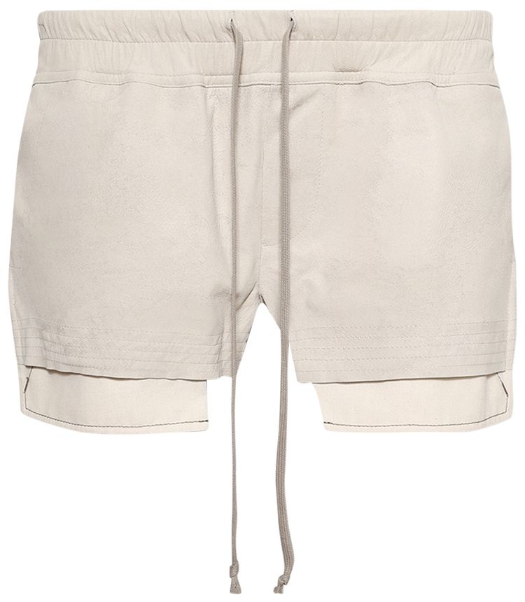 Rick Owens Fog Leather Boxer Shorts Dinge