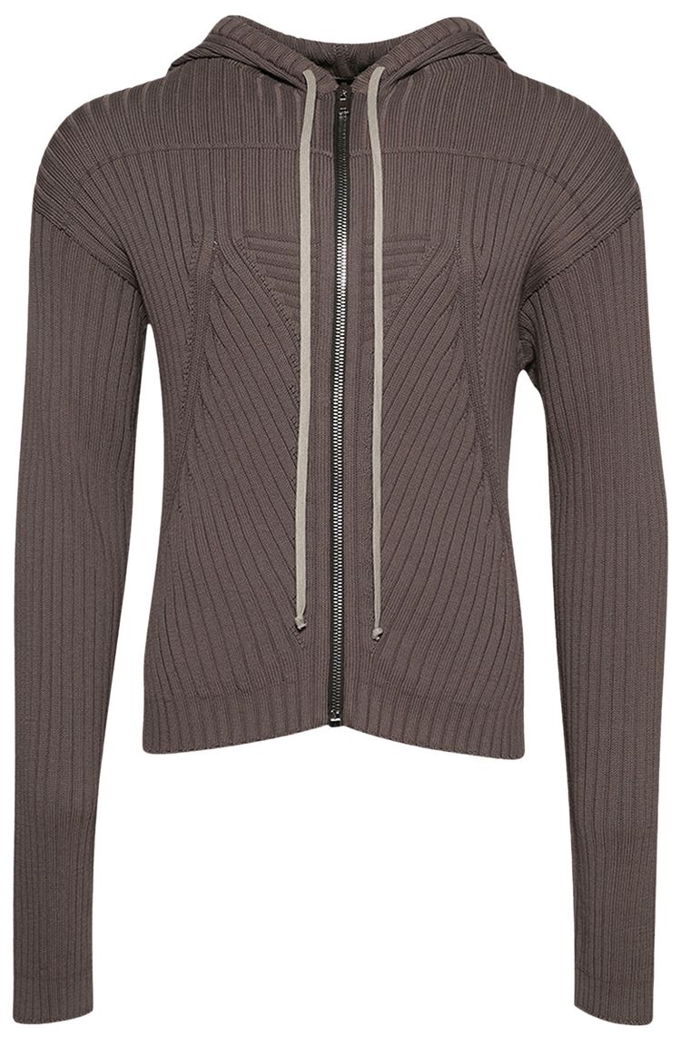 Rick Owens Zipped Hoodie Dust