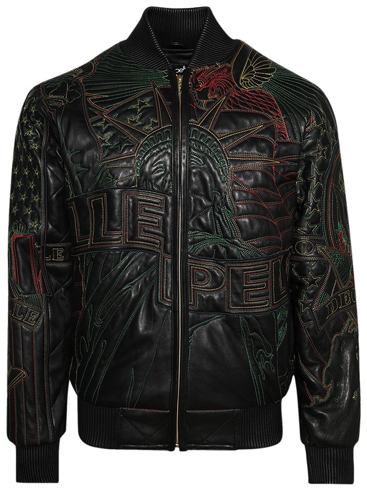 Who Decides War x Pelle Pelle Monument Jacket CoalMulticolor