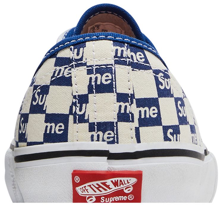 Supreme x Vans Authentic Pro Checkered Blue