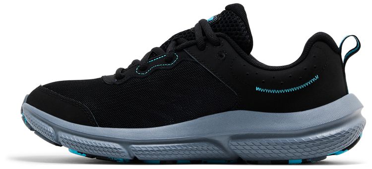 Under Armour Charged Assert 10 Black Blue Surf