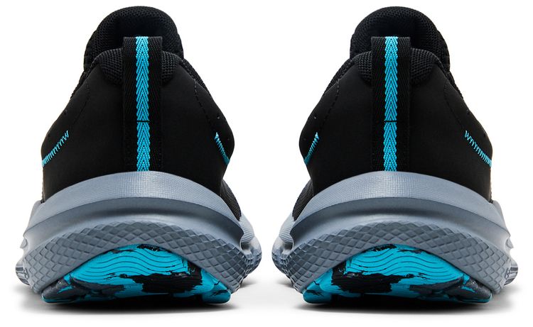 Under Armour Charged Assert 10 Black Blue Surf