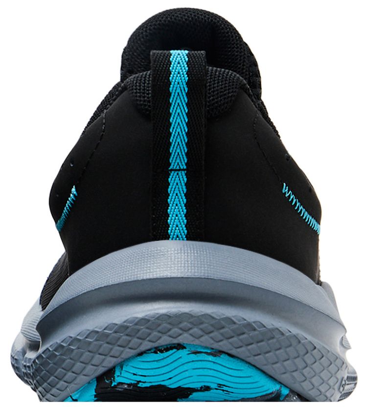 Under Armour Charged Assert 10 Black Blue Surf