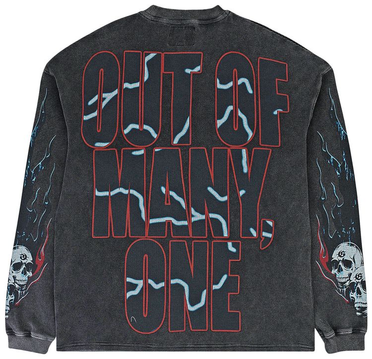 Godspeed Pit Stop Thermal Long Sleeve T Shirt Grey Wash