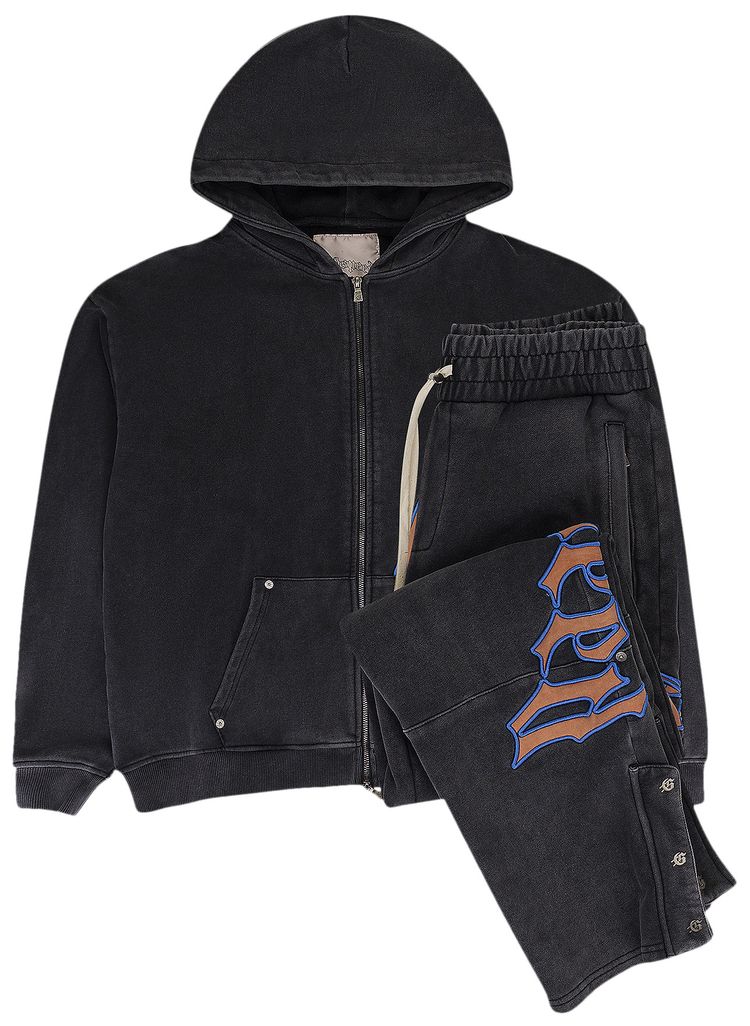 Godspeed OG Logo V2 Sweatsuit Vintage BlackOrange