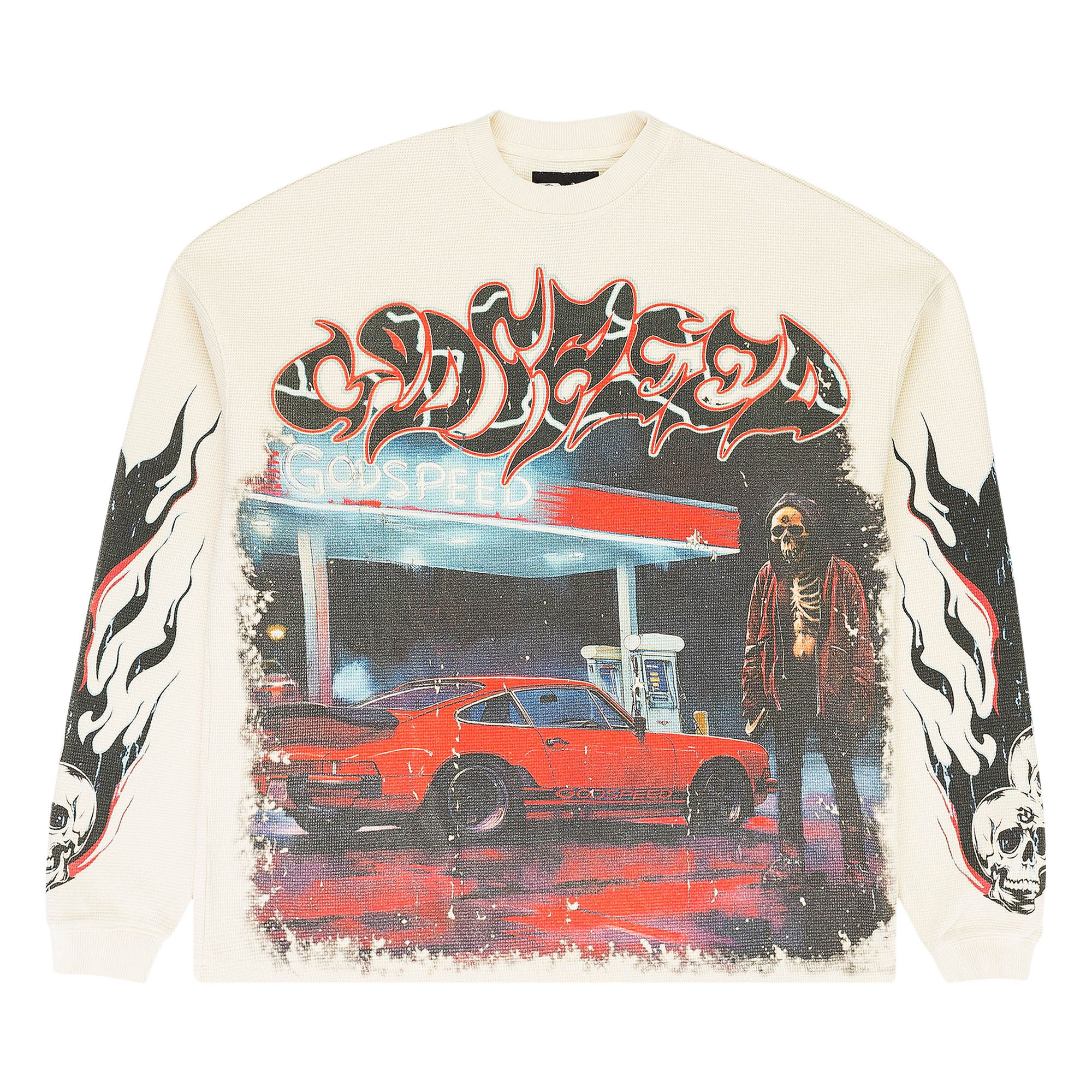 Buy Godspeed Pit Stop Thermal Long-Sleeve T-Shirt 'Bone' - 11652