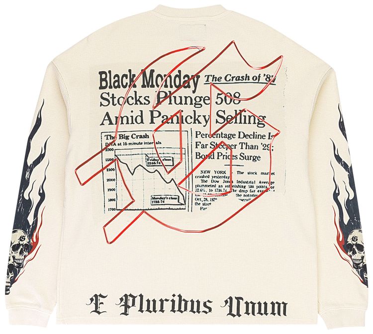 Godspeed Black Monday Thermal Long Sleeve T Shirt Bone
