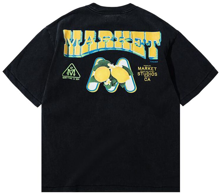 Market Farmers Market T Shirt Black
