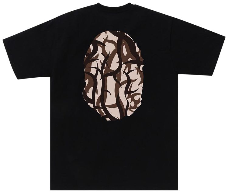 BAPE Trial Camo Big Ape Head Tee BlackBeige