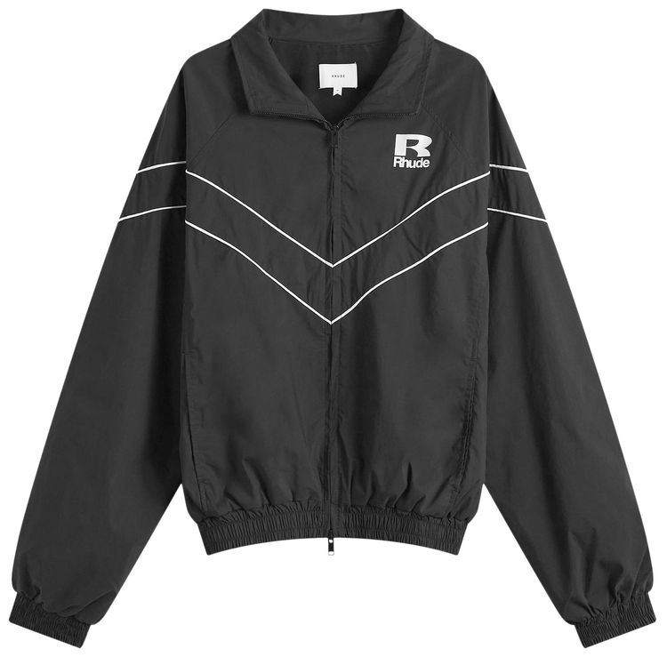 Rhude Piping Raglan Track Jacket Black
