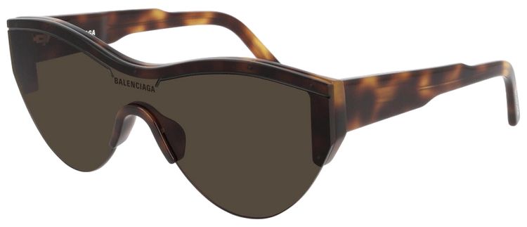 Balenciaga Shield Sunglasses HavanaBrown