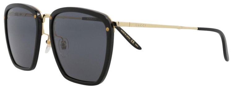 Gucci Square Sunglasses BlackGoldGrey