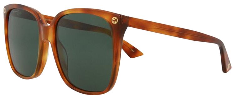 Gucci Square Sunglasses HavanaGreen