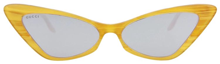 Gucci Cat Eye Sunglasses YellowSilver