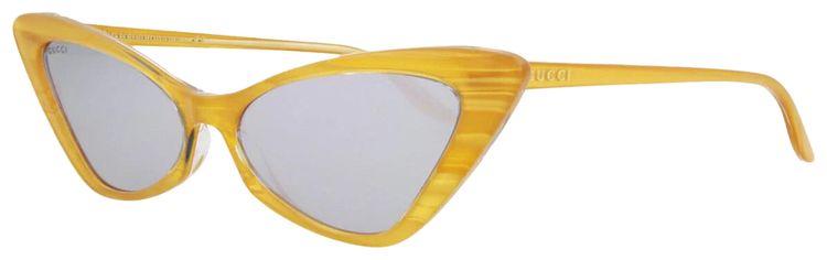 Gucci Cat Eye Sunglasses YellowSilver