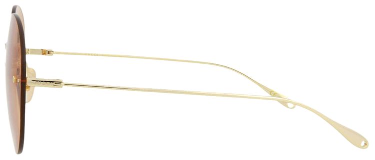 Gucci Round Sunglasses GoldOrange