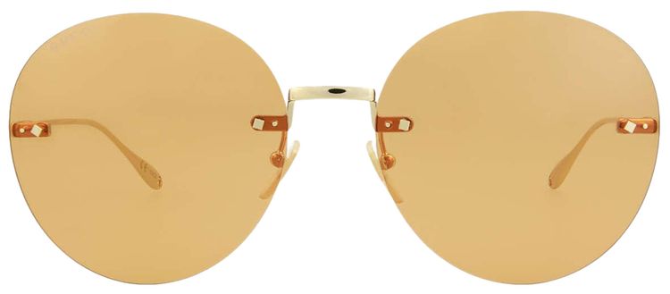 Gucci Round Sunglasses GoldOrange