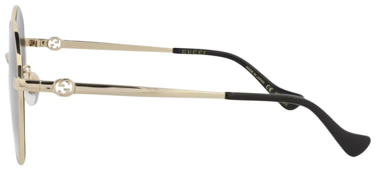 Gucci Round Sunglasses GoldGrey