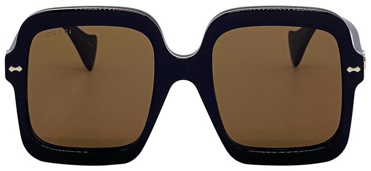 Gucci Oversized Sunglasses BlackBrown