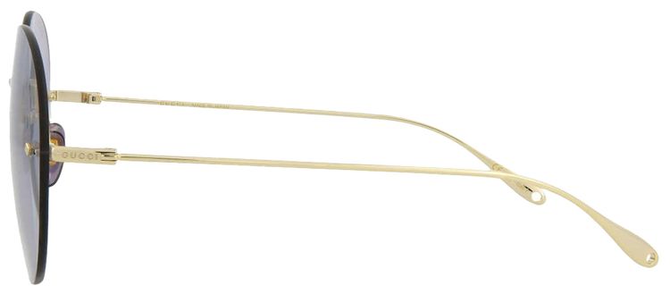 Gucci Round Sunglasses GoldViolet